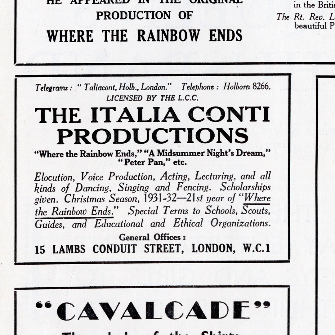 History Of Italia Conti | Italia Conti
